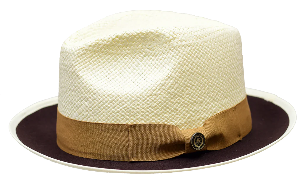 Sebastian Snap Brim Color Bottom Straw Hat